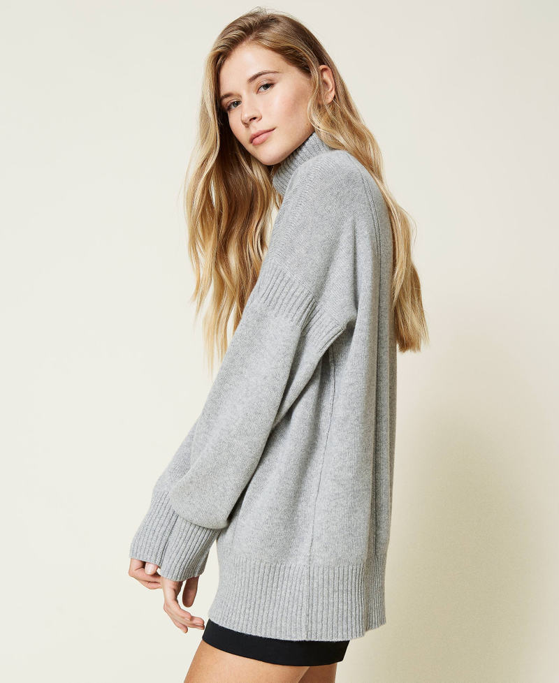 Recycled cashmere blend maxi jumper