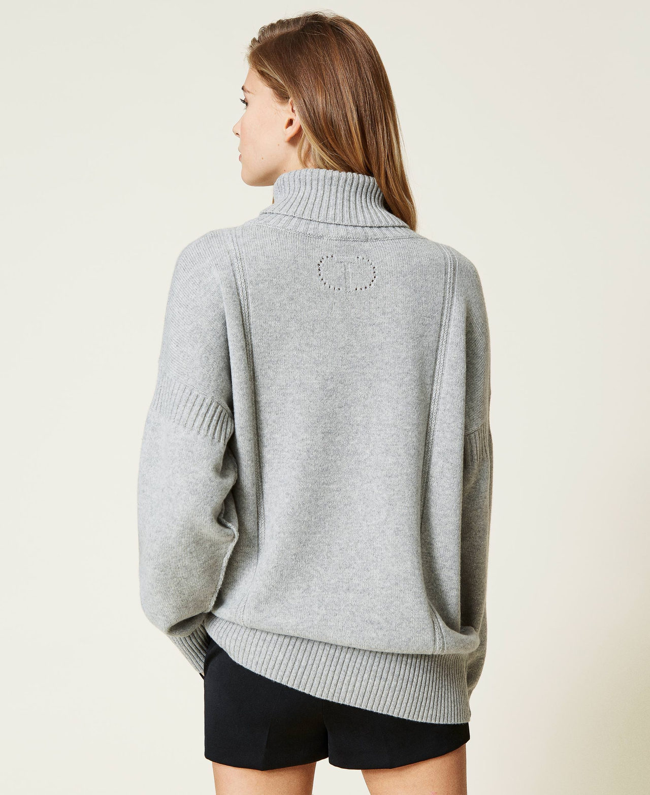 Recycled cashmere blend maxi jumper