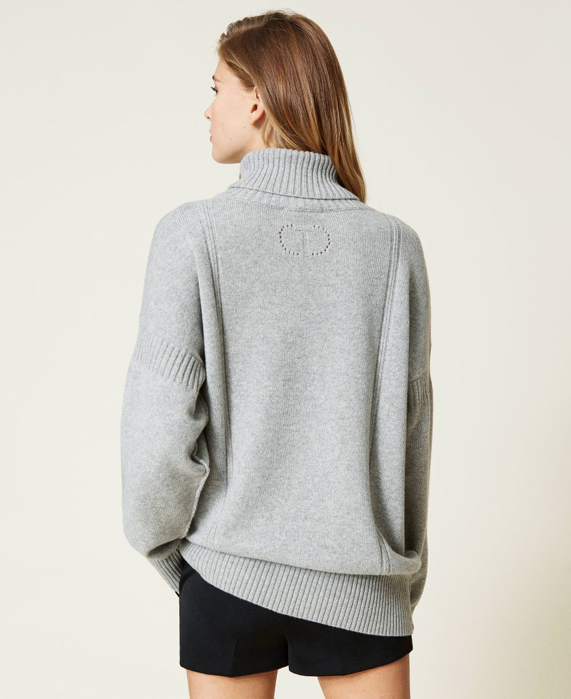 Recycled cashmere blend maxi jumper