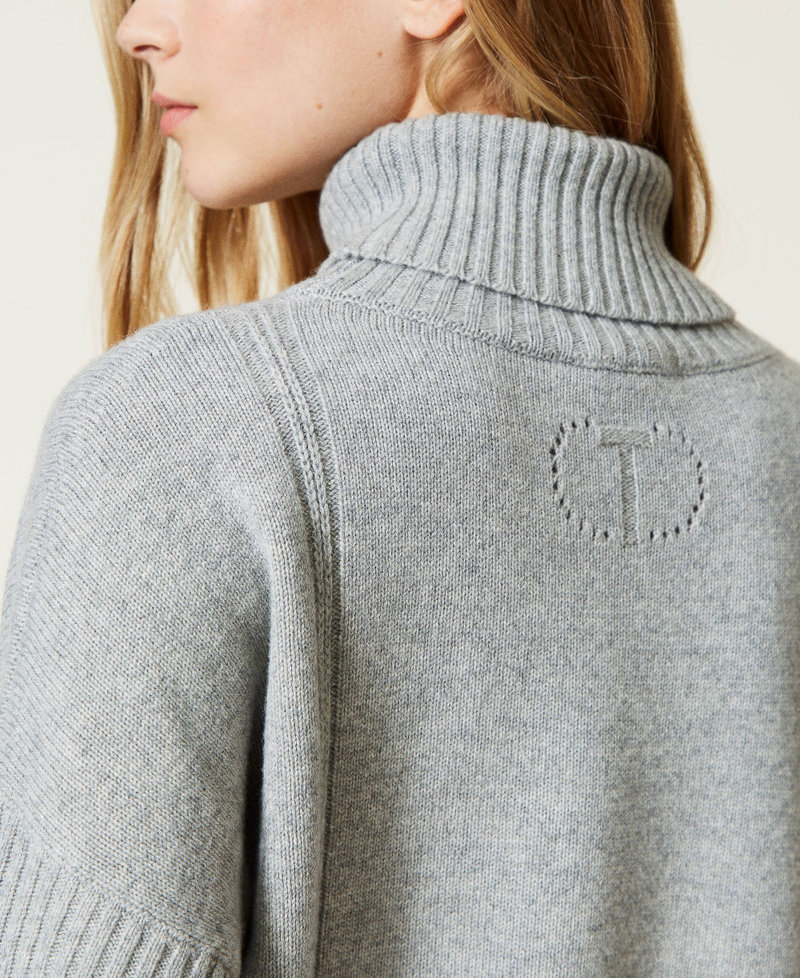 Recycled cashmere blend maxi jumper