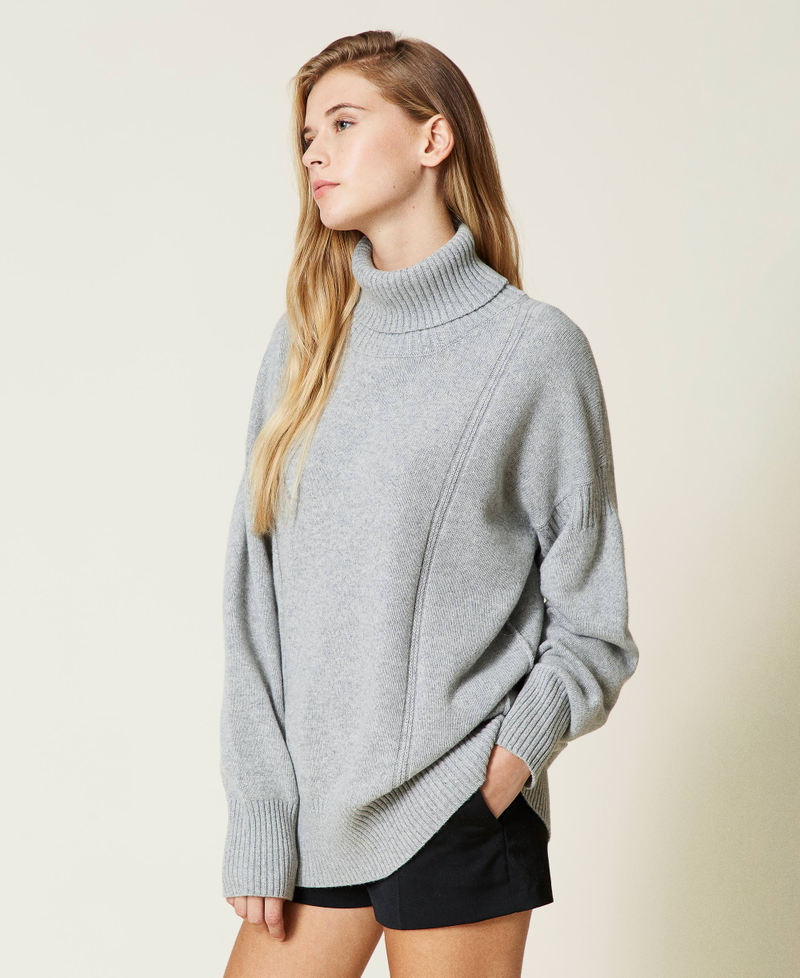 Recycled cashmere blend maxi jumper