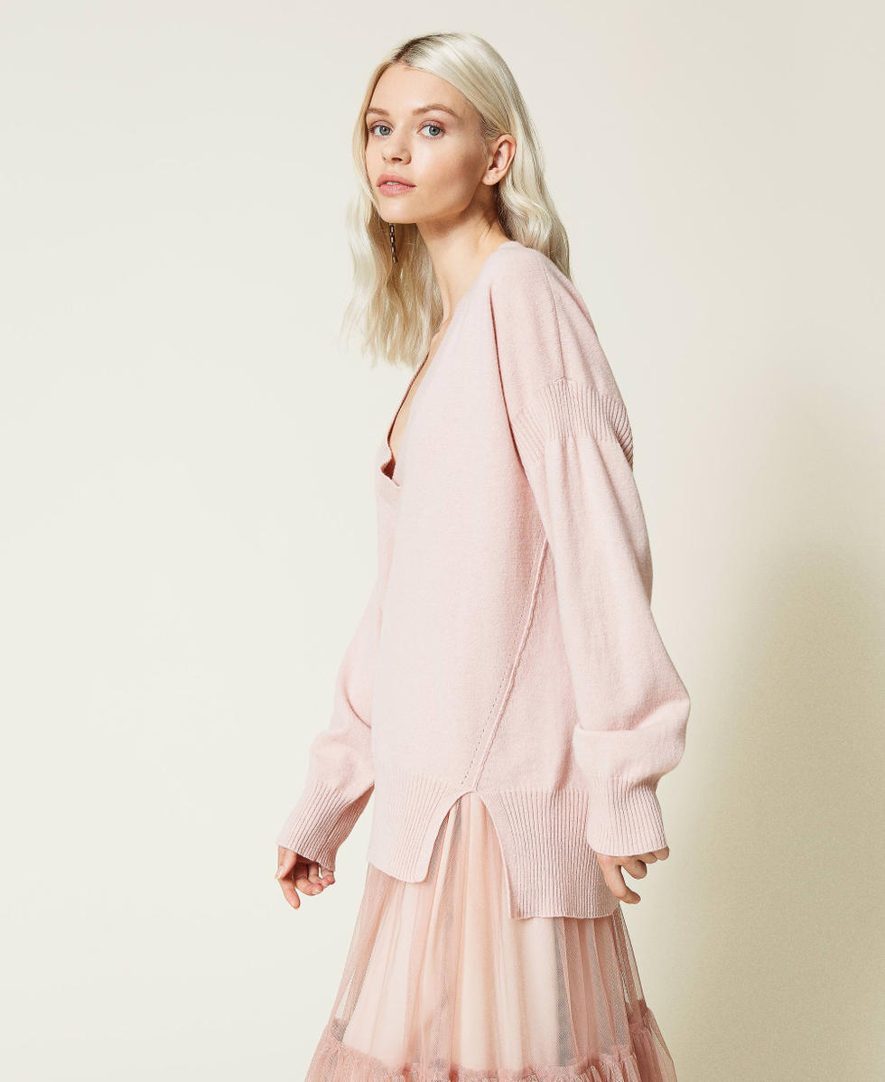 Pull cachemire rose pale hotsell
