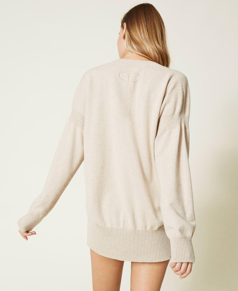 Pull en cachemire m&eacute;lang&eacute; recycl&eacute;