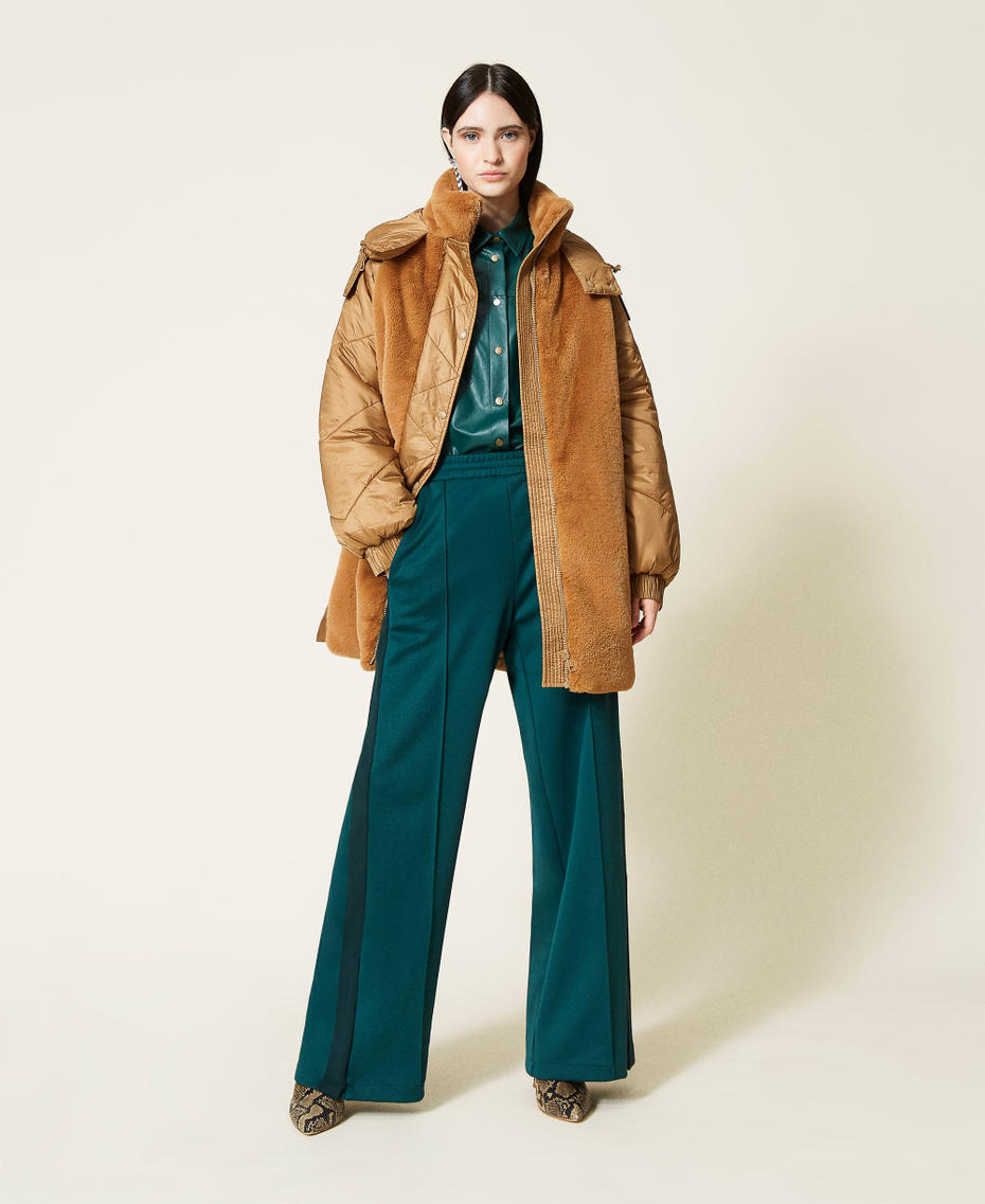 Coated fabric shirt Dark Green Woman 212TT2052-0T