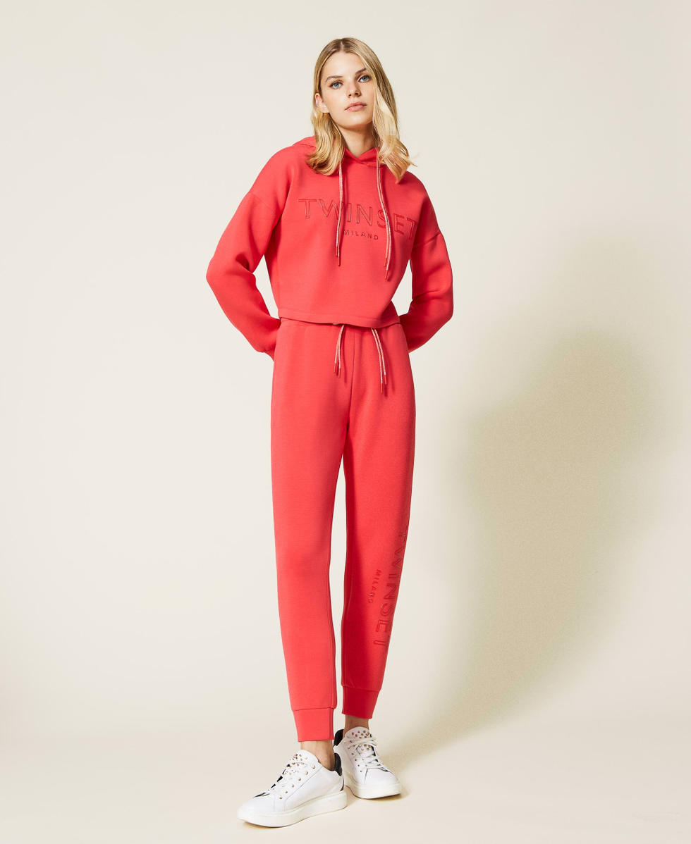 Scuba joggers with logo Woman, Red