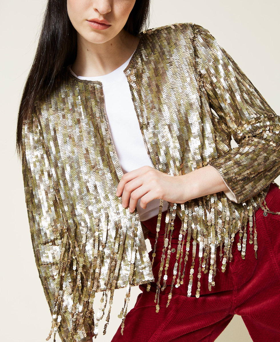 Gold sparkly jacket on sale