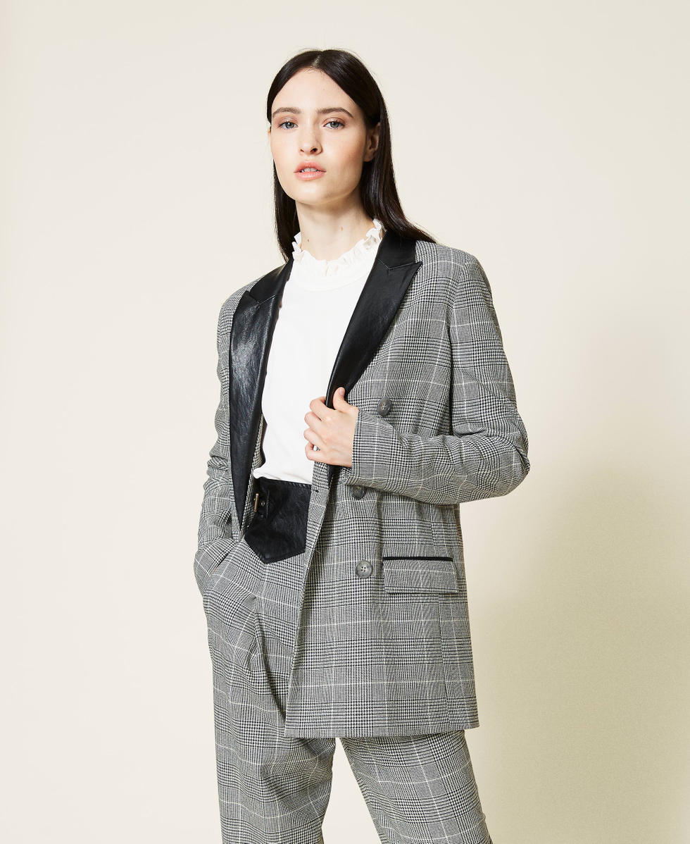 Grey plaid jacket womens hotsell