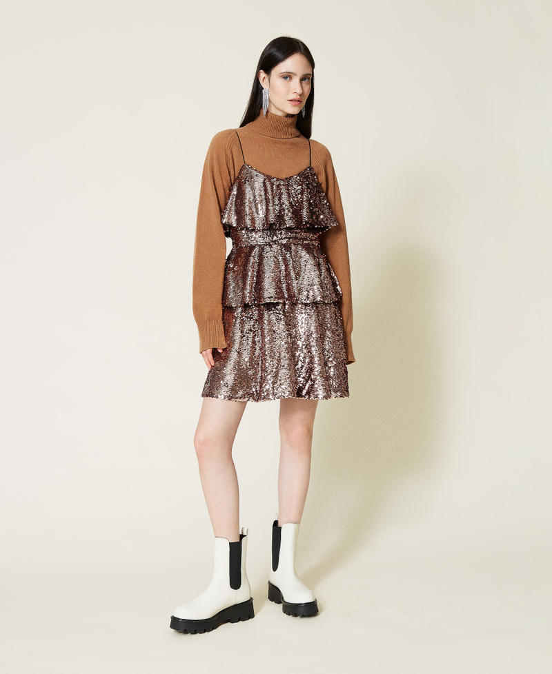 Paillettenkleid Rosa Canyon Frau 212TT2230-01