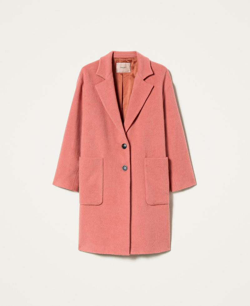 Wool blend coat Woman, Pink | TWINSET Milano