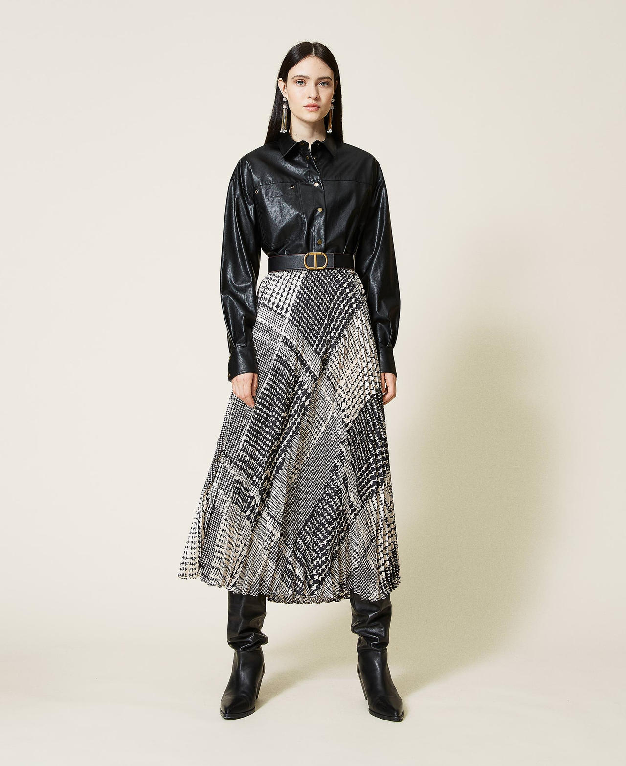 H and m snakeskin skirt sales