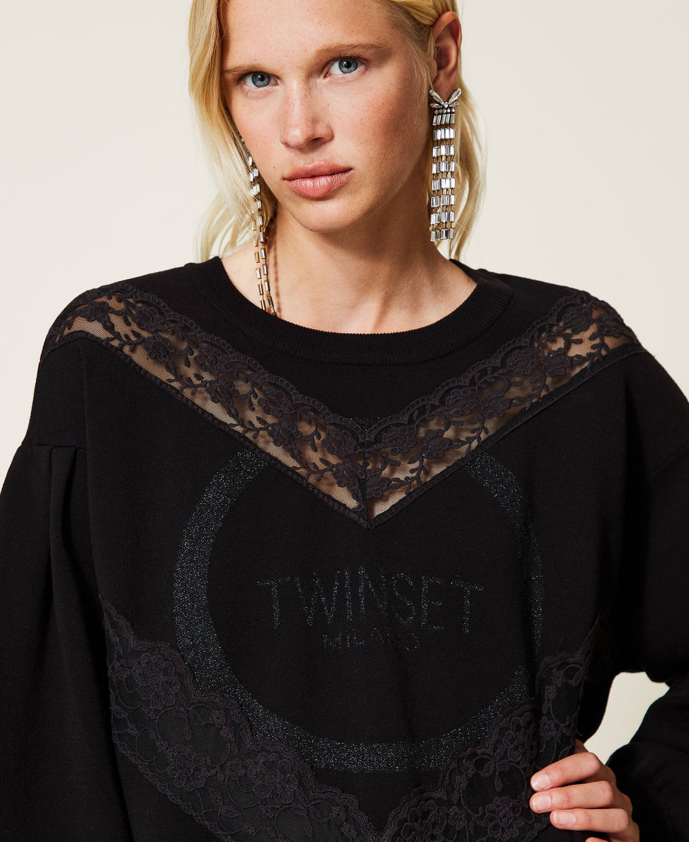 Maglia twin clearance set con pizzo
