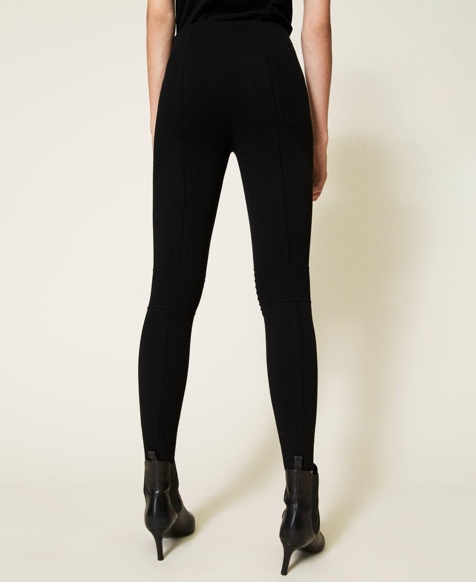 Seamless leggings with ergonomic tailoring Black Woman 212TT3092-04