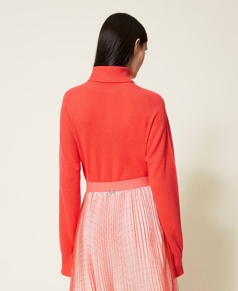 Wool and cashmere jumper "Coral Candy” Red Woman 212TT3120-04