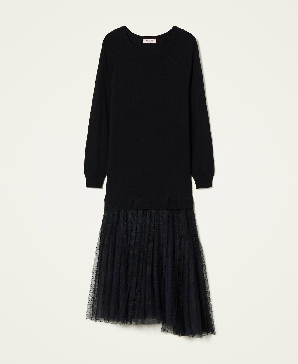 UNLIENS アンリアン tulle 3way knit black UNLÍENS アンリアン｜田中
