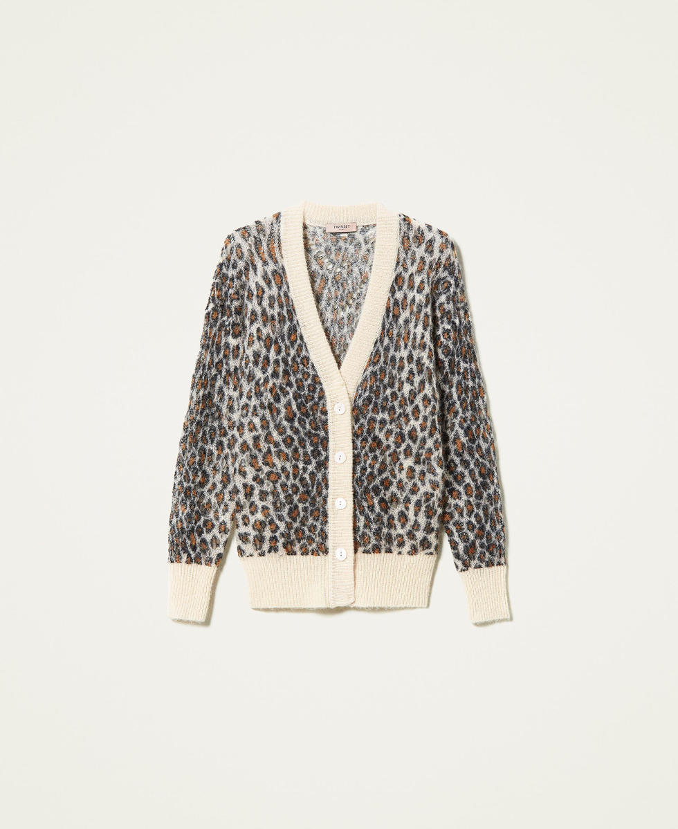 Animal print cardigan on sale h&m