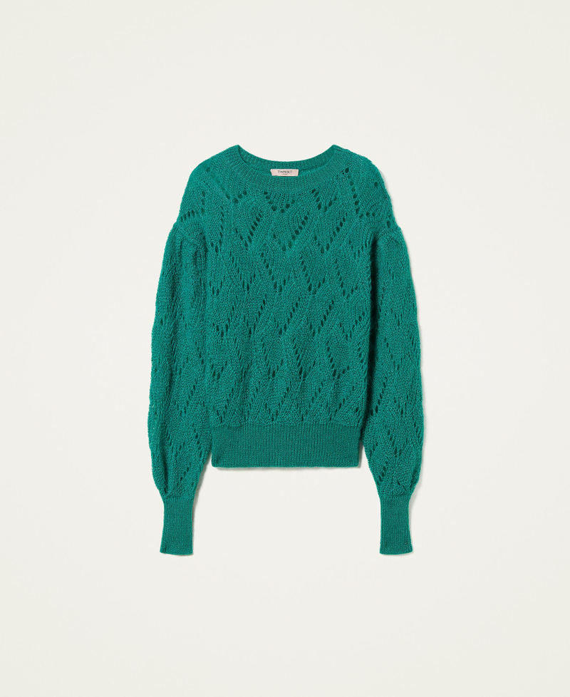 Mohair blend maxi jumper Python Woman 212TT3380-0S