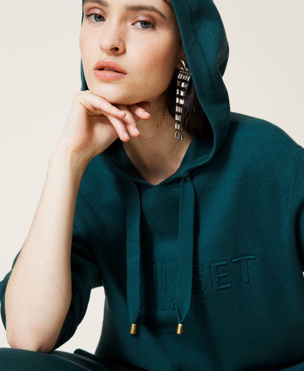 Sudadera verde oscuro mujer hotsell