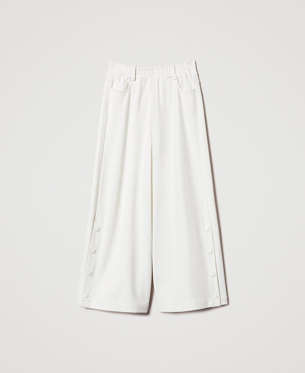 Cropped-Hose mit Schlitzen