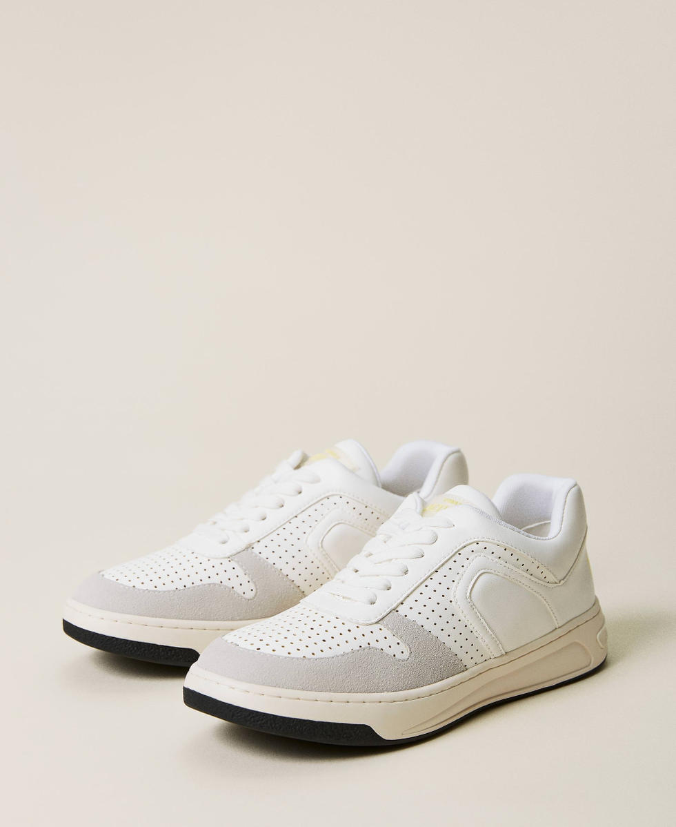 White block trainers top