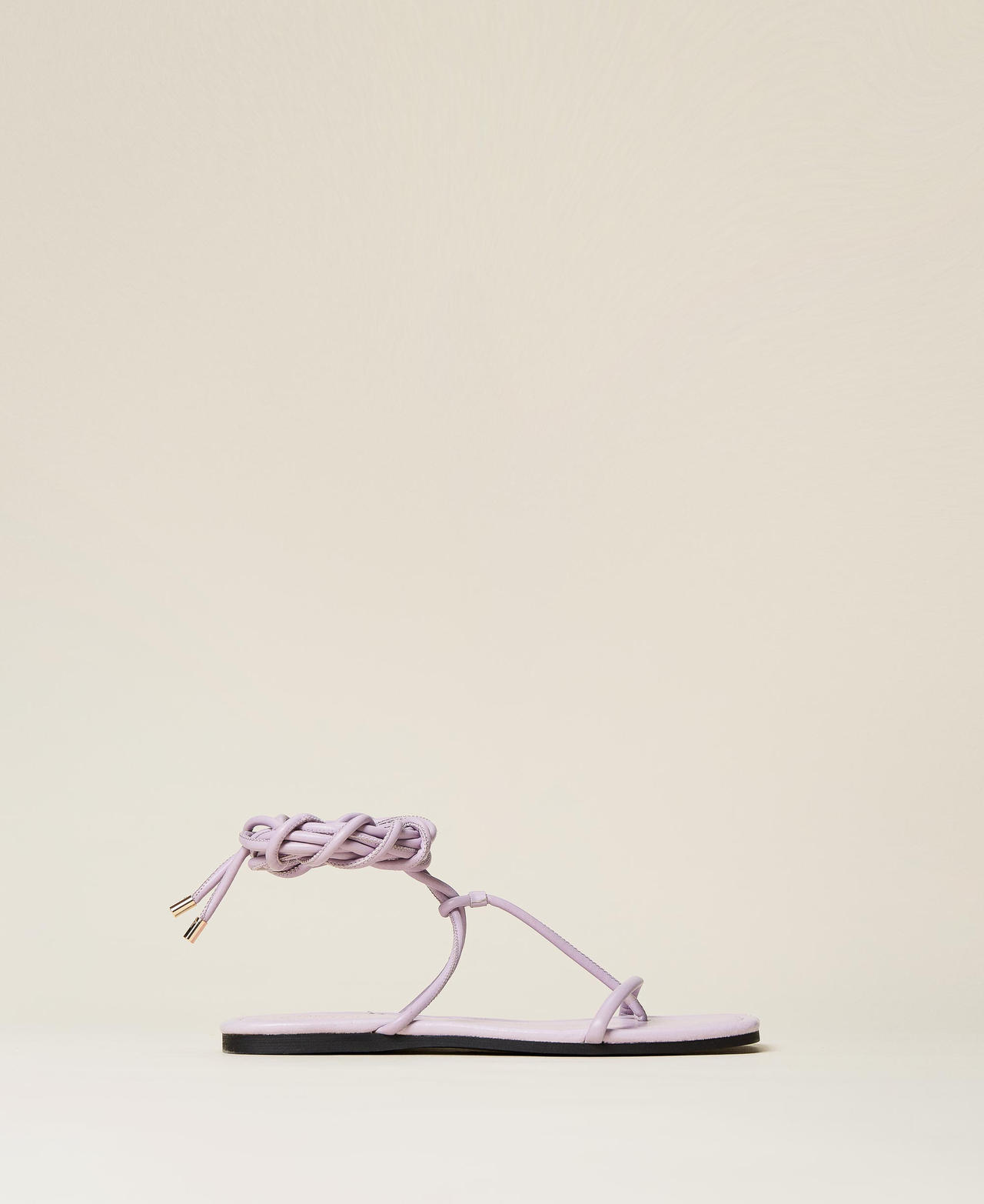 Sandali flat infradito con lacci Donna Viola TWINSET Milano
