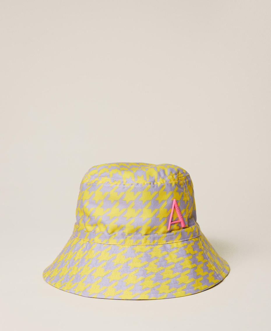 Reversible fisherman’s hat "Pastel Lilac" / Vivid Yellow Mixed Print Woman 221AO5302-01