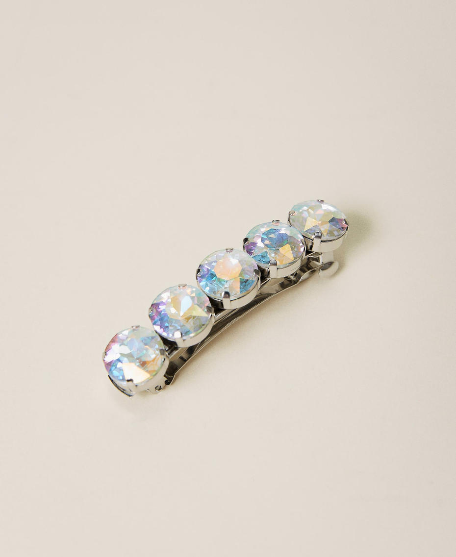 Hair clip with bezels "Crystal Aurorae” Silver Woman 221AO5310-01