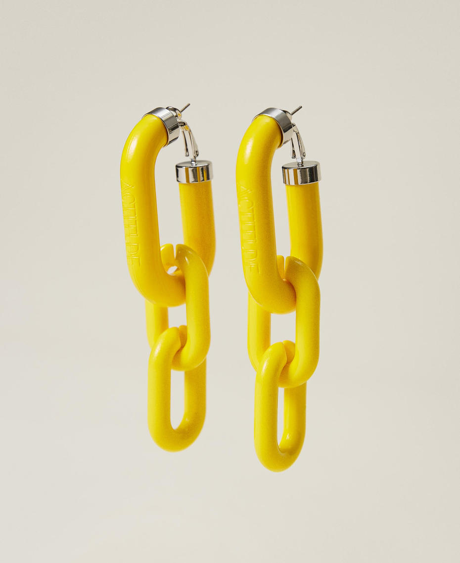 Maxi chain earrings Vivid Yellow Woman 221AO5318-01