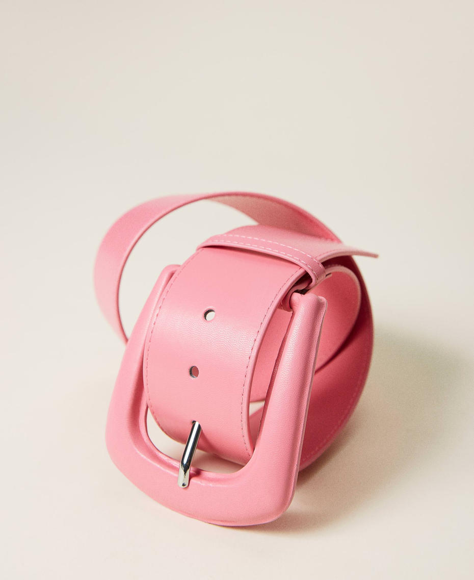 Belt with maxi buckle "Hot Pink" Woman 221AO5345-01