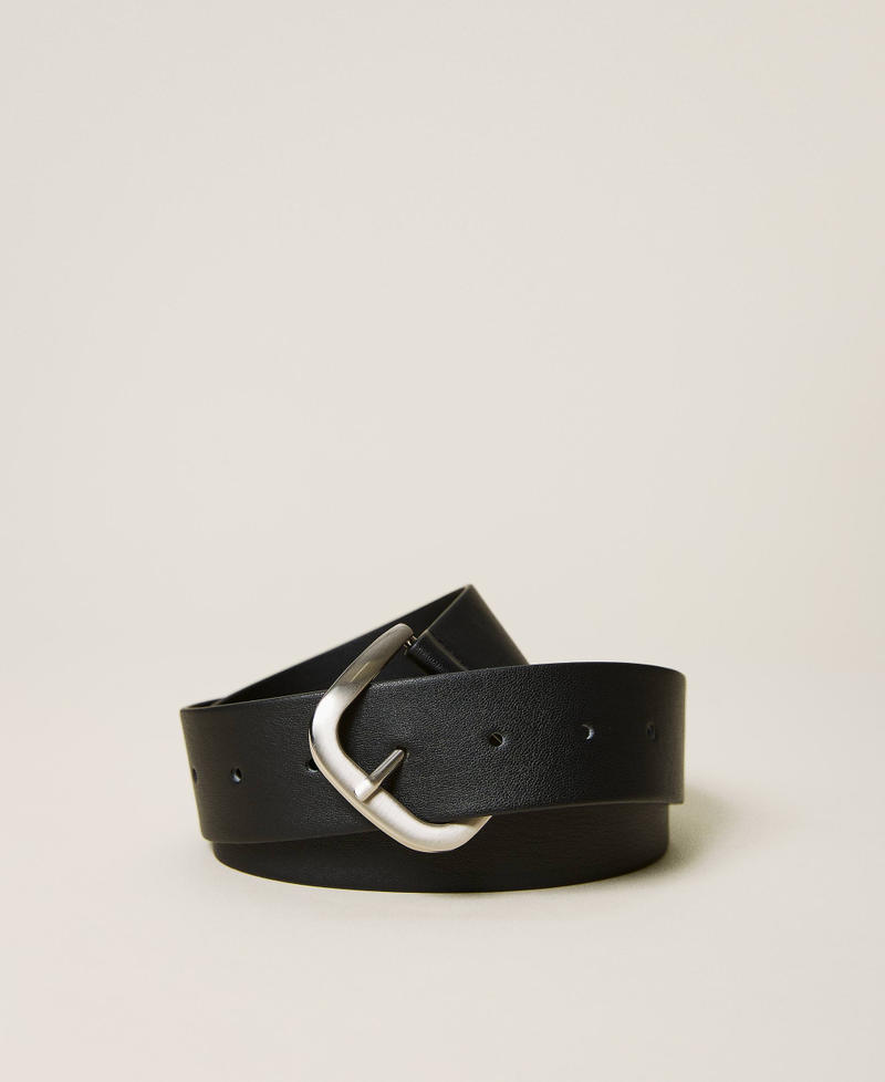 Cintura con fibbia in metallo