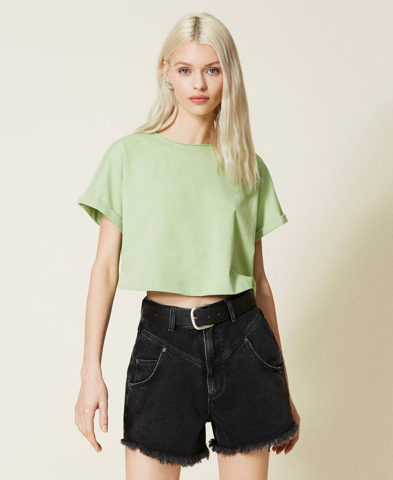 Cintura con fibbia in metallo