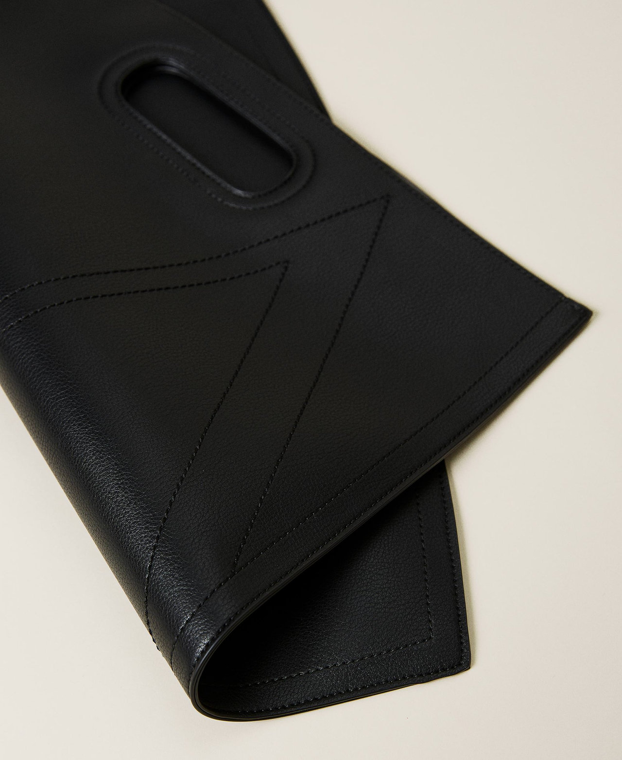 Foldable handbag with logo Black Woman 221AO8031-02