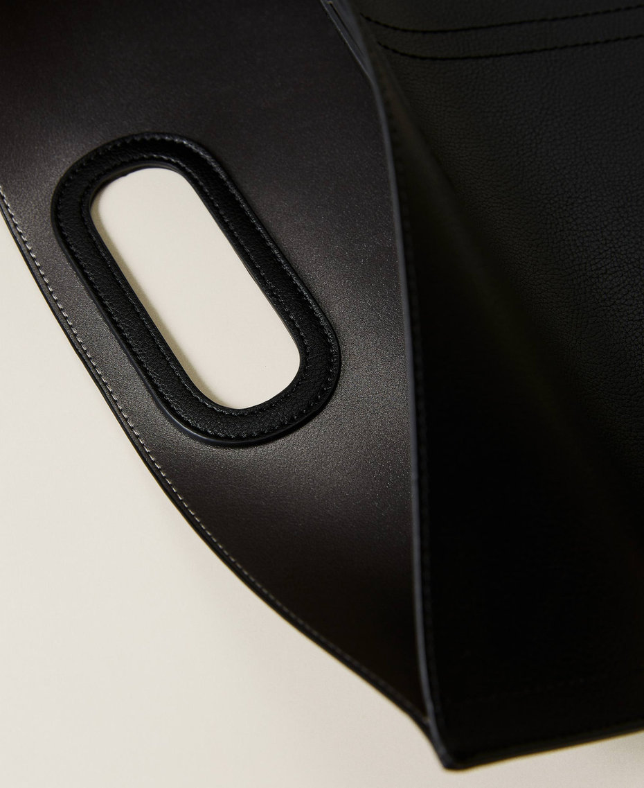 Складная сумка для ношения в руке с логотипом Черный женщина 221AO8031-05