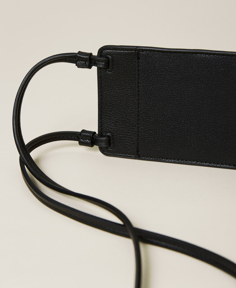 Pochette pour t&eacute;l&eacute;phone portable avec logo brod&eacute;