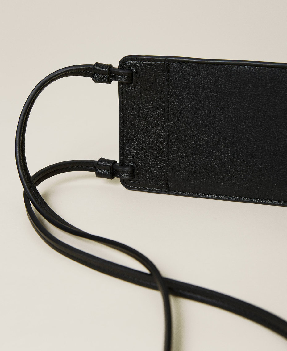 Pochette pour t&eacute;l&eacute;phone portable avec logo brod&eacute;