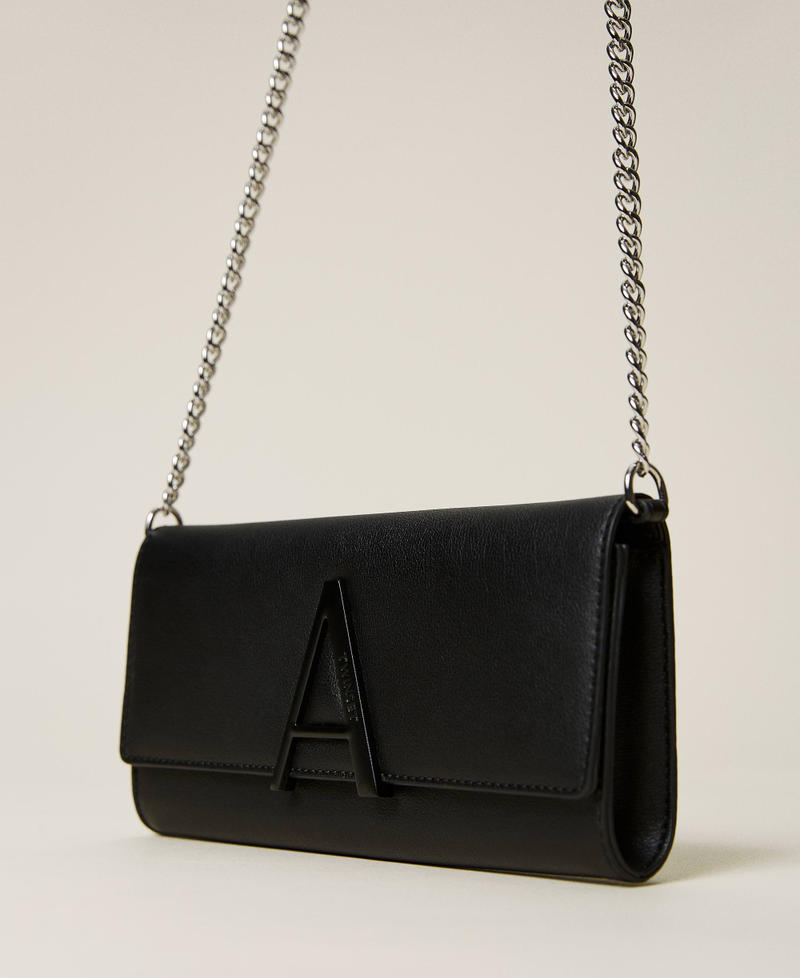 Pochette with logo and shoulder strap Black Woman 221AO8061-03