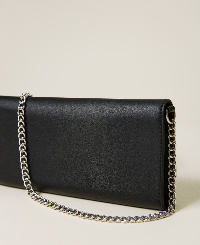 Pochette with logo and shoulder strap Black Woman 221AO8061-04