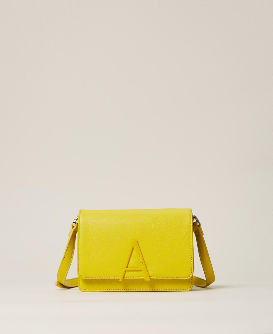 Shoulder bag with logo Vivid Yellow Woman 221AO8062-01