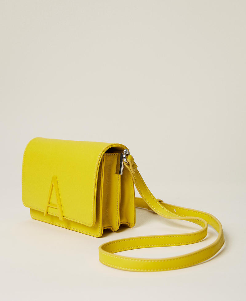 Shoulder bag with logo Vivid Yellow Woman 221AO8062-02