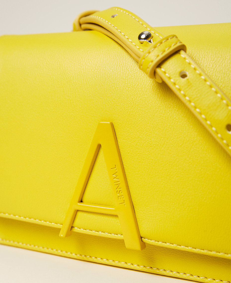 Shoulder bag with logo Vivid Yellow Woman 221AO8062-04