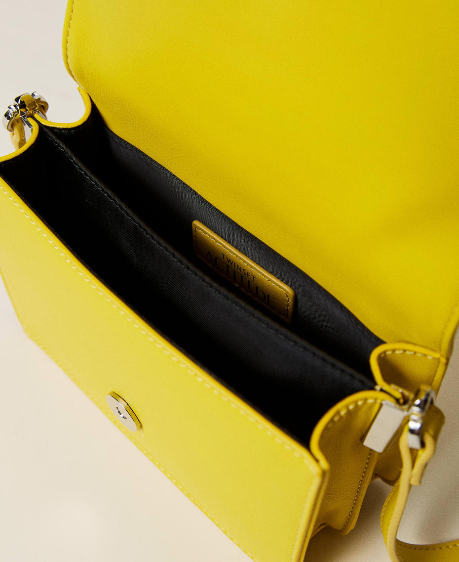 Shoulder bag with logo Vivid Yellow Woman 221AO8062-05