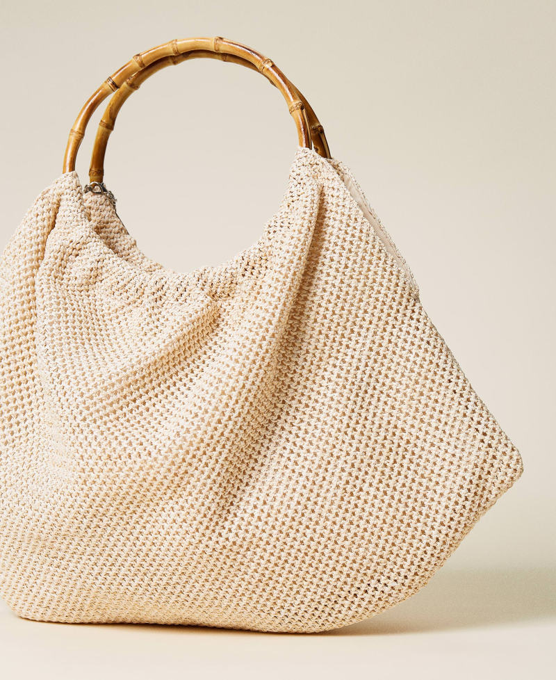 Shopper with embroidery and charms