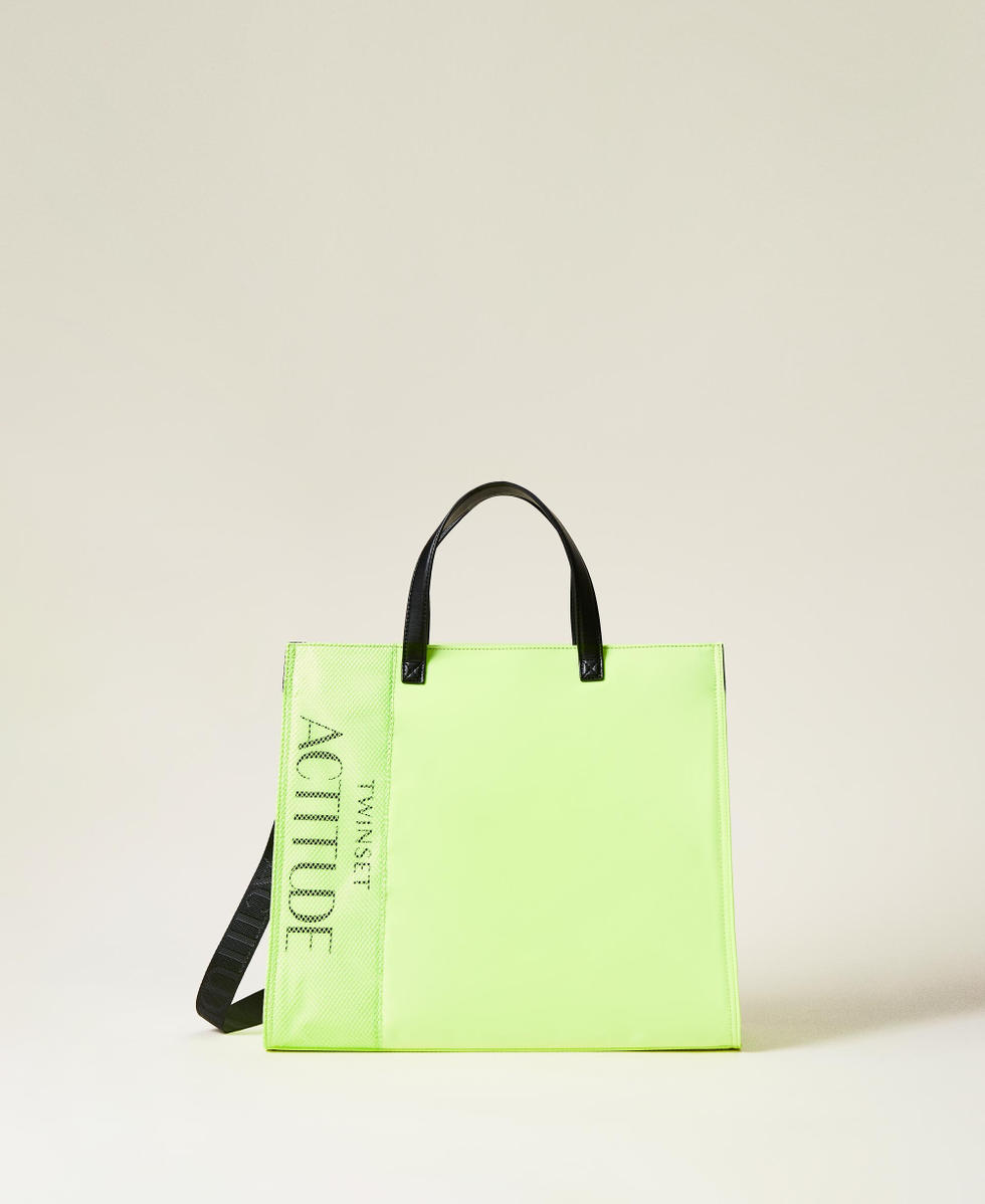Shopper with logo Woman Yellow TWINSET Milano