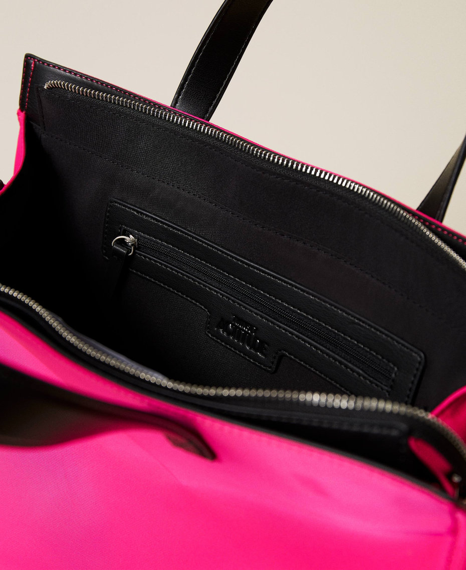 Большая сумка-шоппер с логотипом Розовый Fluo женщина 221AO828A-05