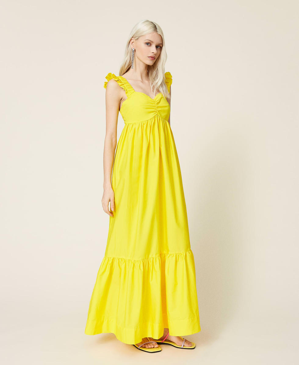 Robe longue jaune pastel store