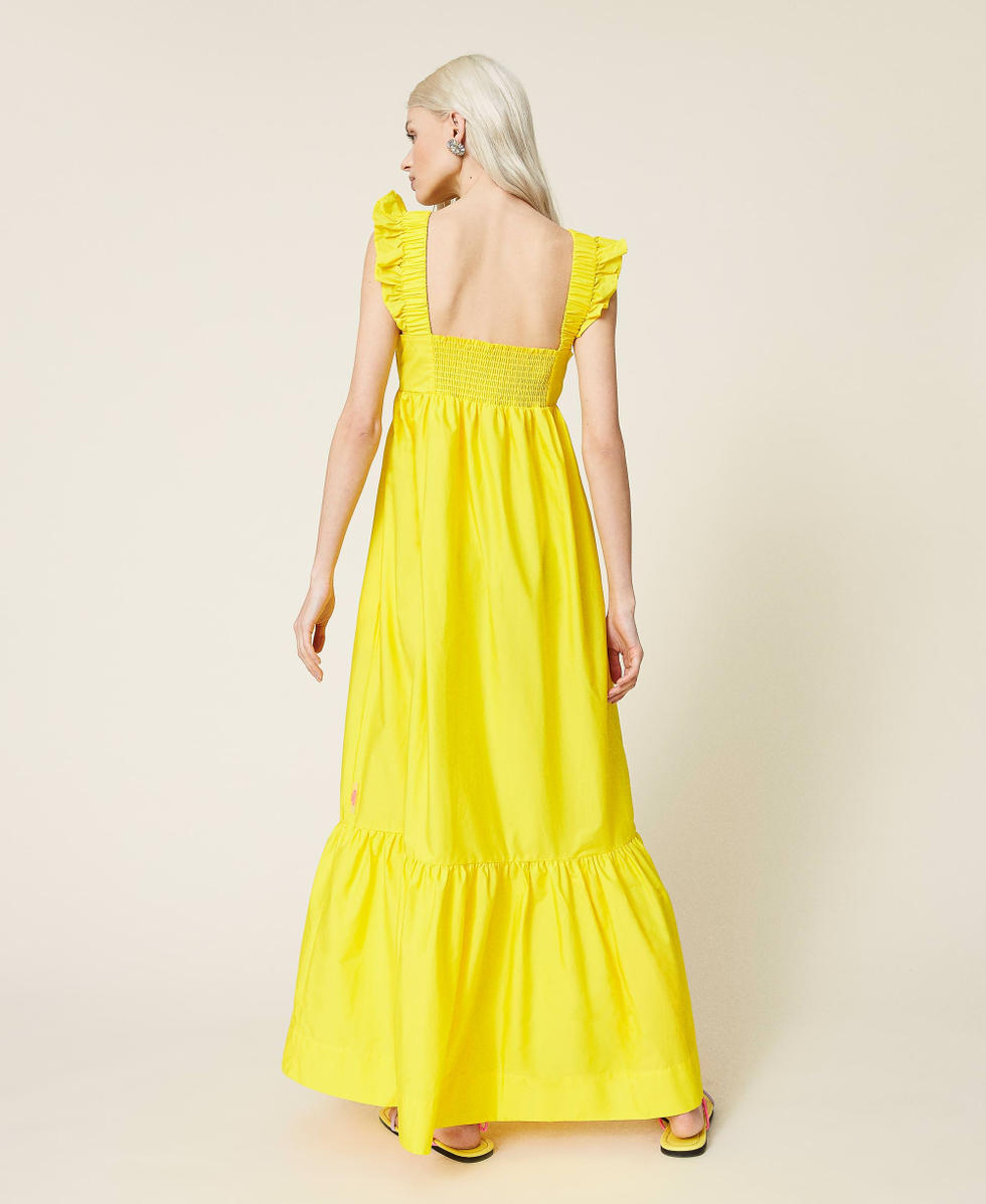 Robe longue jaune pastel 2025