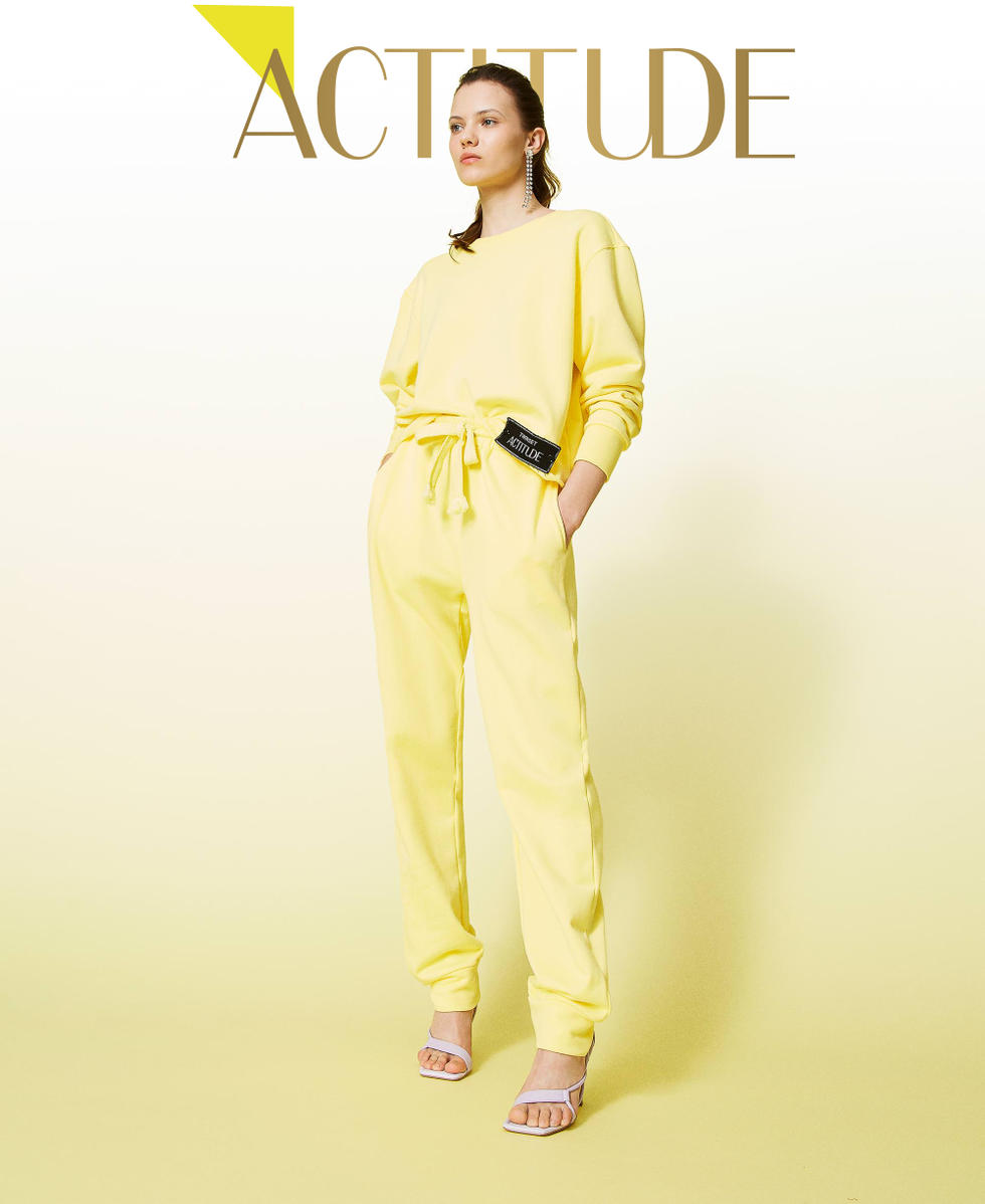 Yellow womens joggers shop