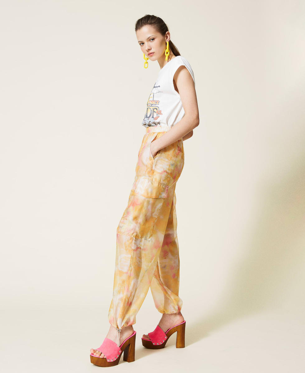 Yellow cargo trousers cheap