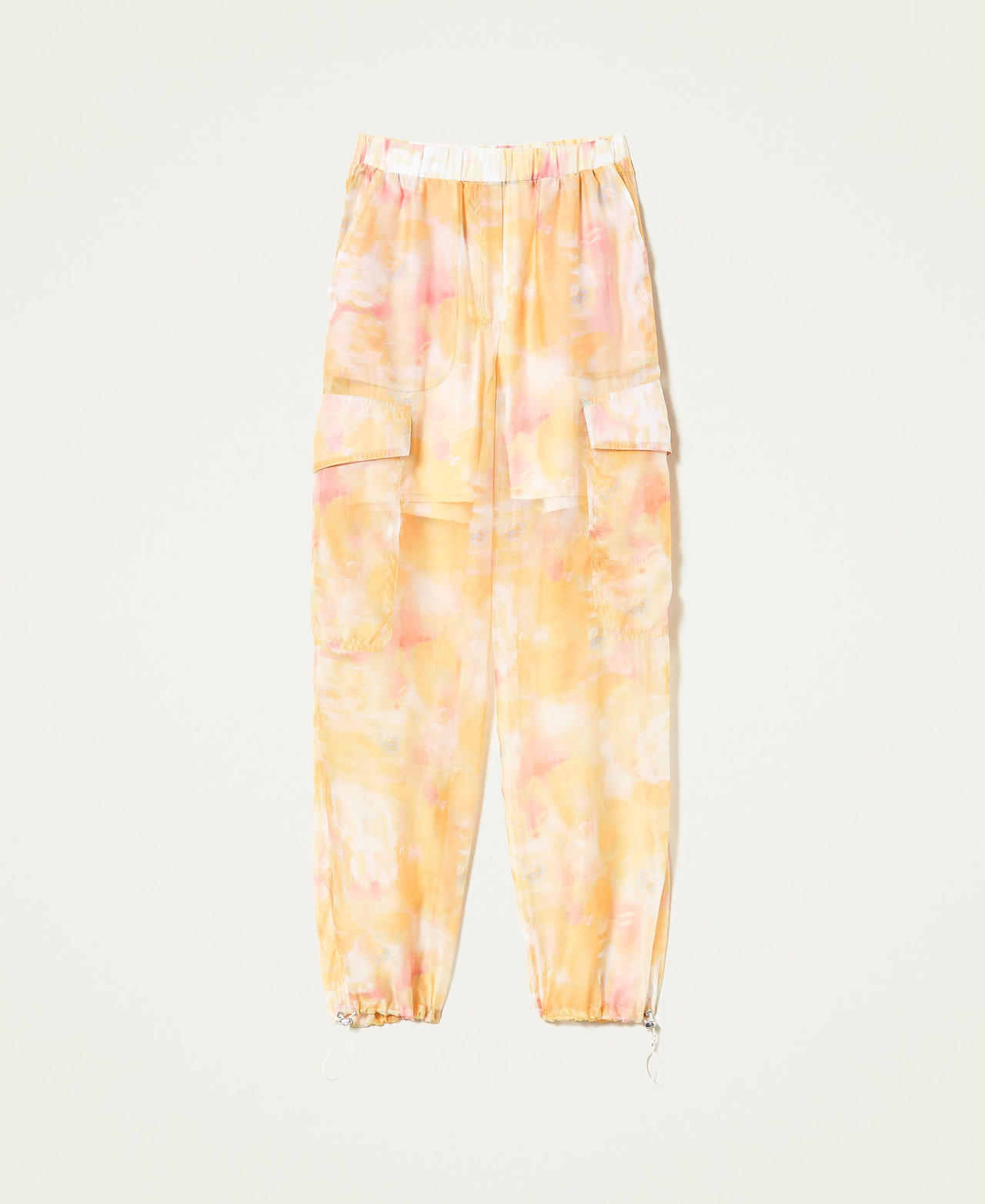 Organza cargo trousers Vivid Yellow Nuances Woman 221AT2152-0S