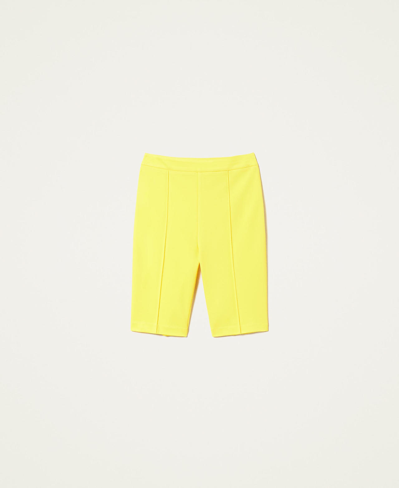 Fitted Bermuda trousers with pockets Vivid Yellow Woman 221AT2167-0S