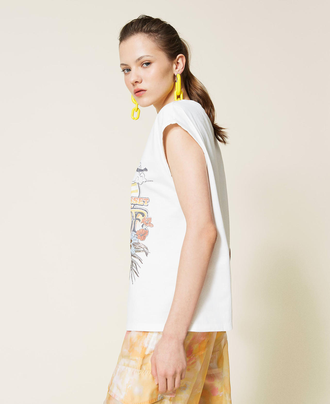 Printed t-shirt with logo